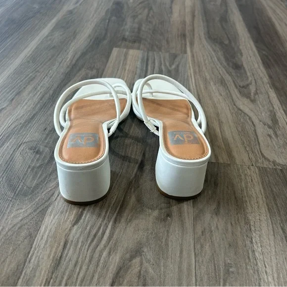 White Dolce Vita 2 inch block heels - Picture 4 of 6